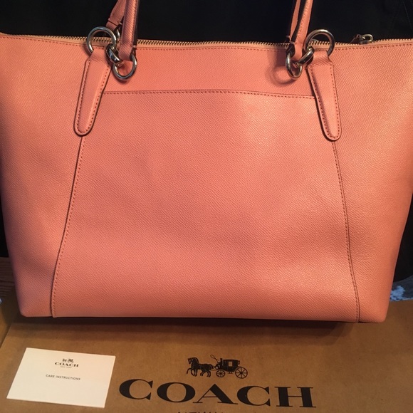 Coach Ava crossgrain leather shoulder petal pink - Picture 5 of 7
